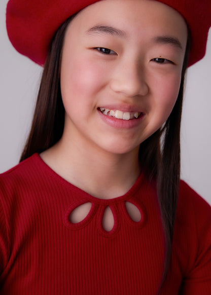 Camiseta canalé chica