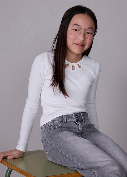 Camiseta canalé chica