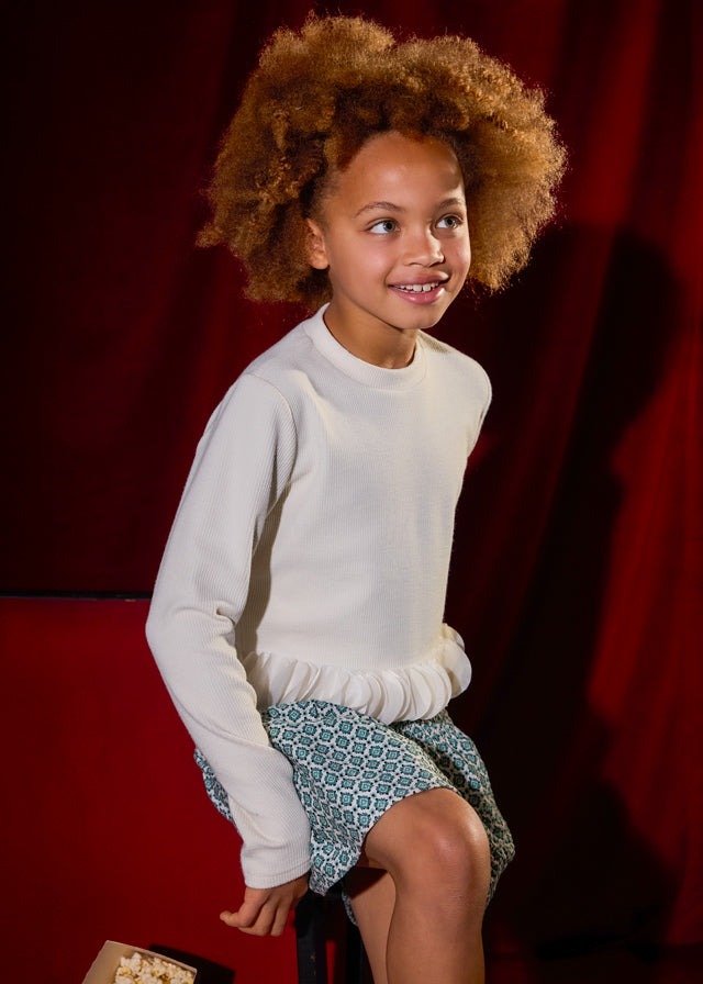 Camiseta pétalos chica