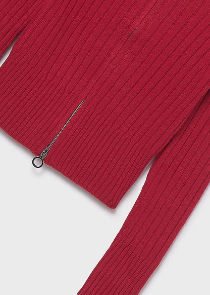 Sudadera cremallera tricot chica