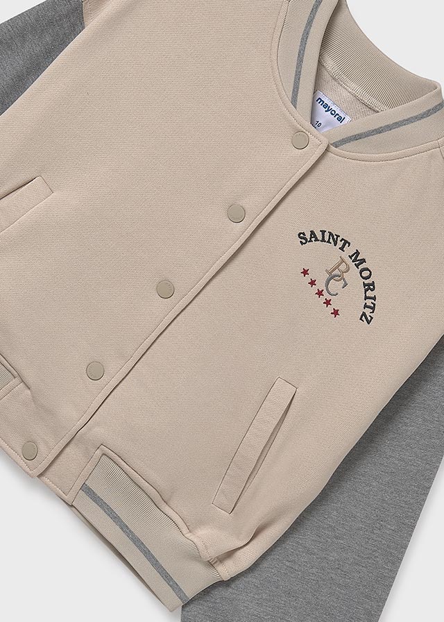 Sudadera beisbolera chica