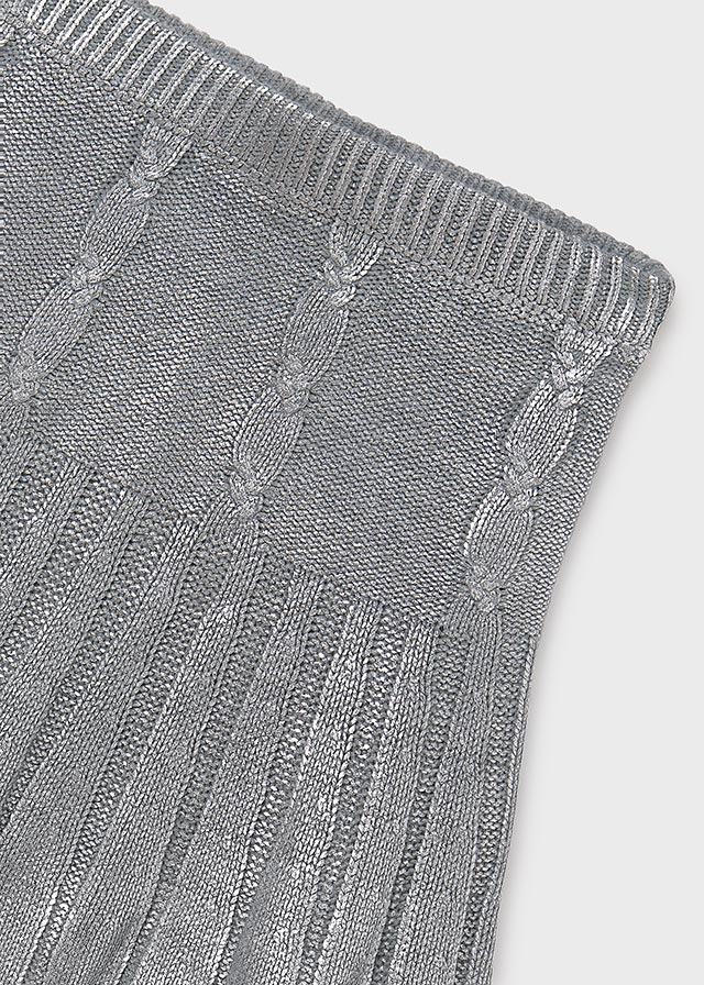 Falda tricot trenzas chica