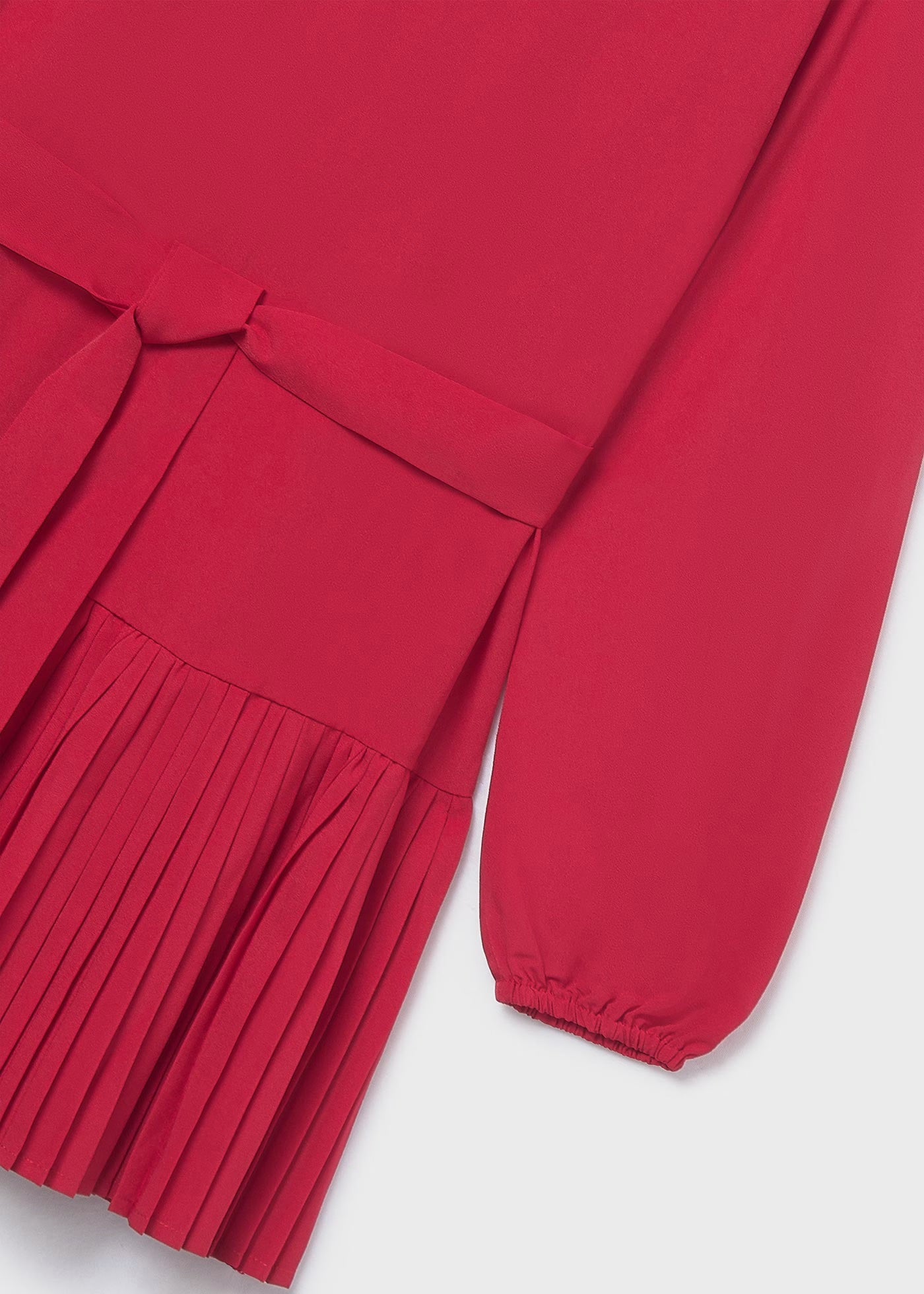 Vestido plisado crepe chica