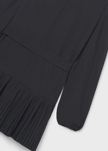 Vestido plisado crepe chica