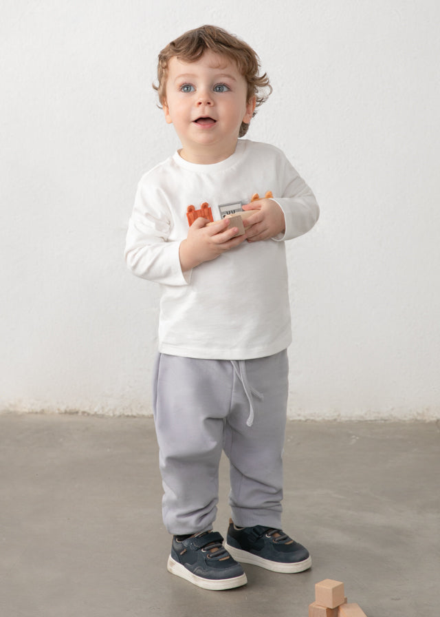 Pantalón de chándal básico bebé Gris – Mayoral, foto 1