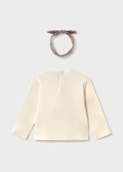 Camiseta con diadema bebé