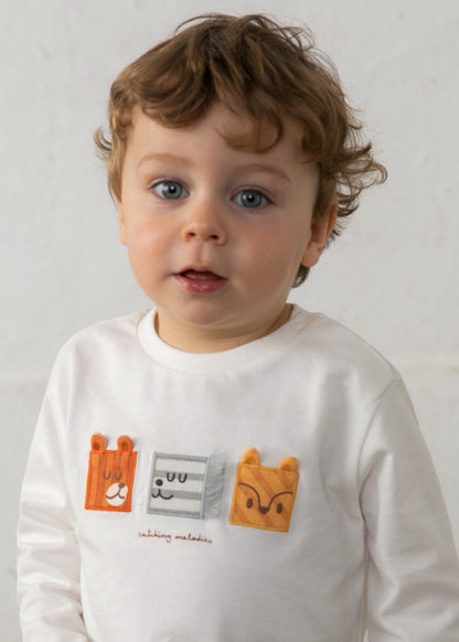 Camiseta caritas bebé Nata – Mayoral, foto 1