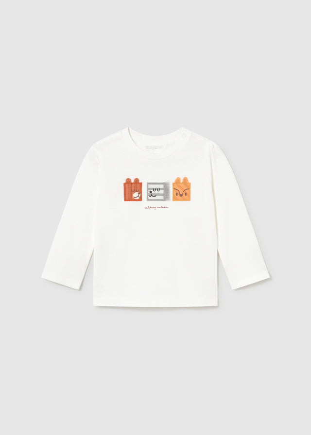 Camiseta caritas bebé Nata – Mayoral, foto 3