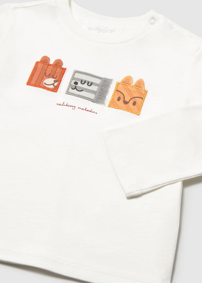 Camiseta caritas bebé Nata – Mayoral, foto 5