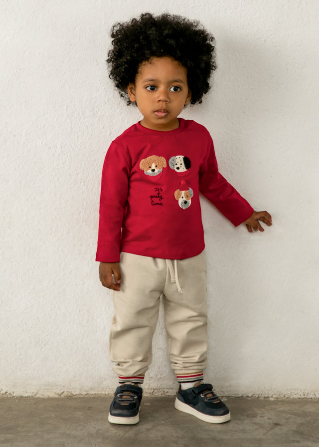 Camiseta bordada bebé Rojo – Mayoral, foto 1