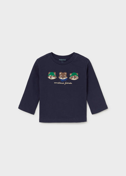 Camiseta bordada bebé Azul – Mayoral, foto 1