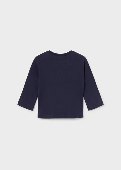 Camiseta bordada bebé Azul – Mayoral, foto 2