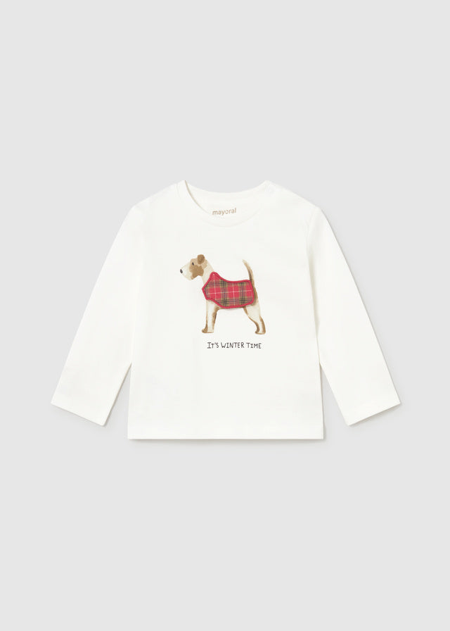 Camiseta perrito bebé Nata – Mayoral, foto 1
