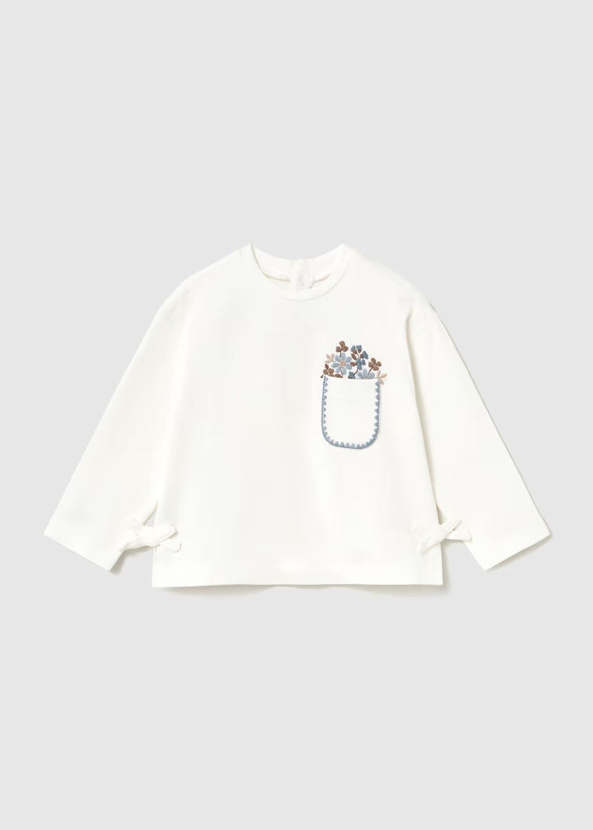 Camiseta lazos bebé Crudo – Mayoral, foto 1