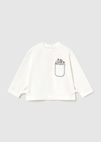 Camiseta lazos bebé Crudo – Mayoral, foto 1