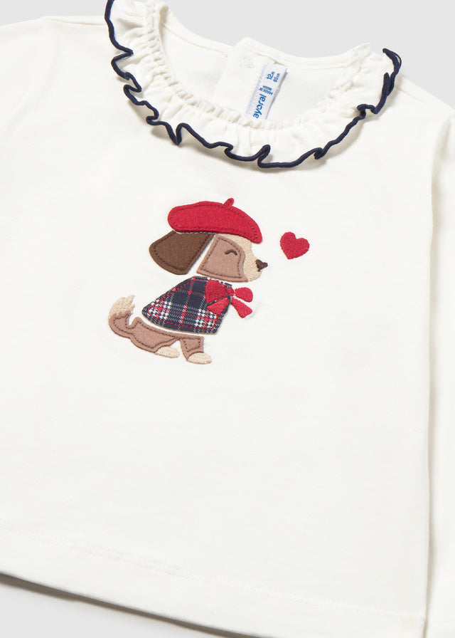 Camiseta perrito bebé Crudo rojo – Mayoral, foto 3