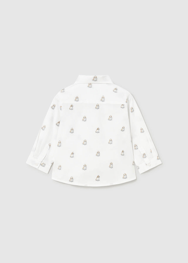 Camisa jacquard estampada bebé Perros – Mayoral, foto 2