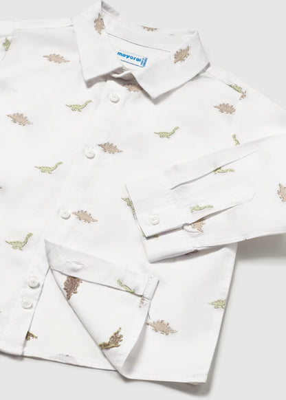 Camisa jacquard estampada bebé Dinos – Mayoral, foto 3