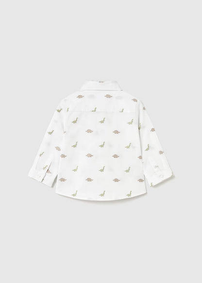 Camisa jacquard estampada bebé Dinos – Mayoral, foto 2