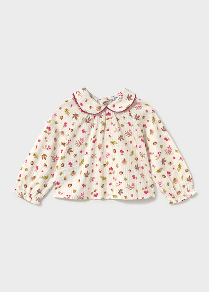 Blusa textura bebé Crudo frambuesa – Mayoral, foto 3