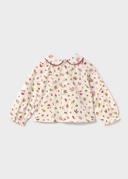 Blusa textura bebé Crudo frambuesa – Mayoral, foto 4
