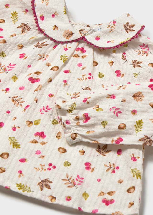 Blusa textura bebé Crudo frambuesa – Mayoral, foto 5