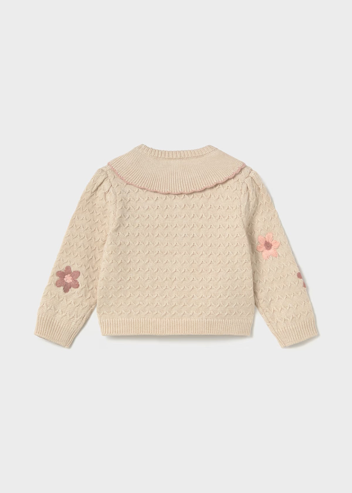 Rebeca tricot flores bebé