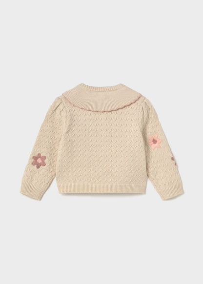 Rebeca tricot flores bebé