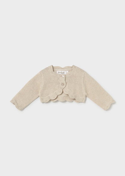 Rebeca tricot ondas recién nacida