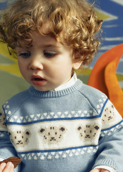 Jersey jacquard ositos bebé