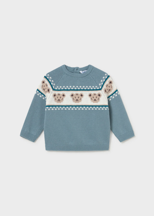 Jersey jacquard ositos bebé