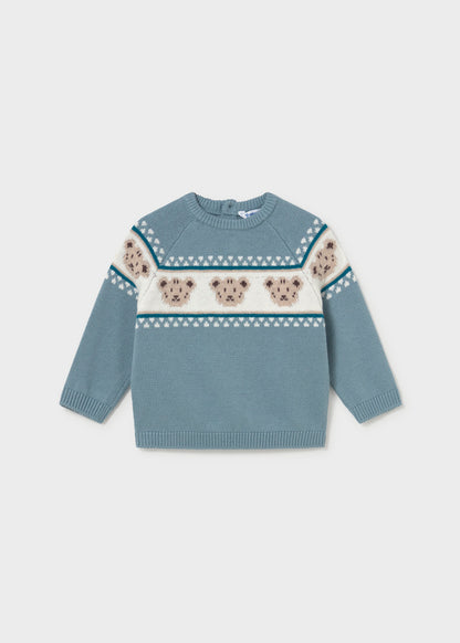 Jersey jacquard ositos bebé