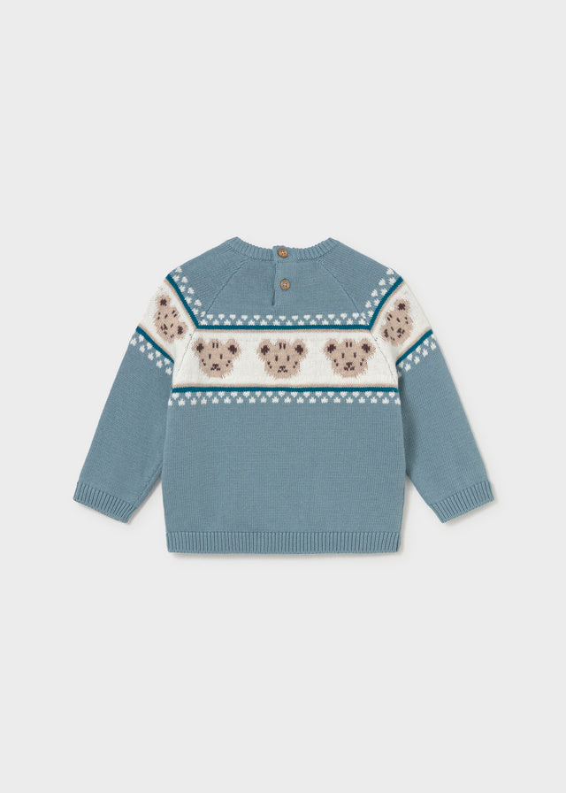 Jersey jacquard ositos bebé