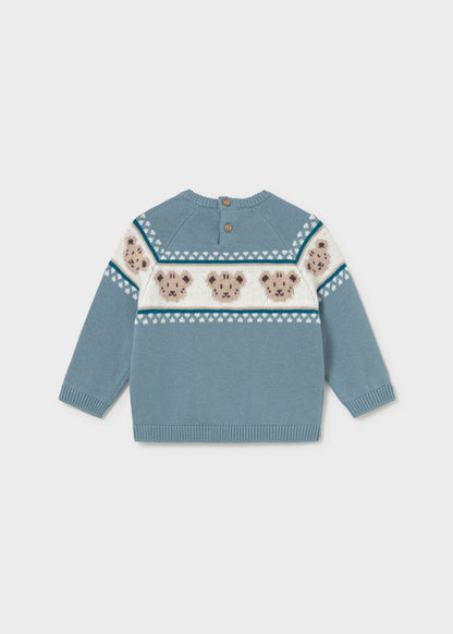 Jersey jacquard ositos bebé