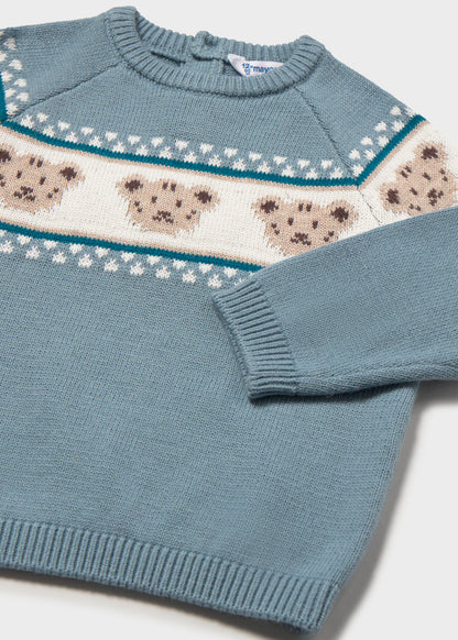 Jersey jacquard ositos bebé