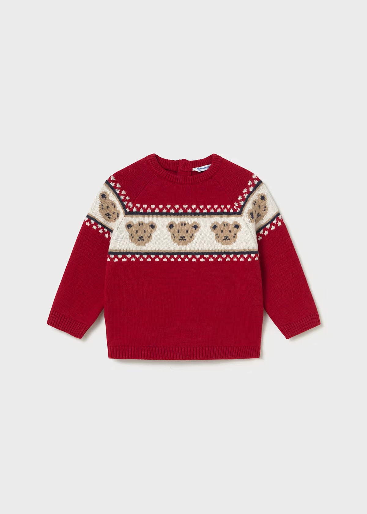 Jersey jacquard ositos bebé Rojo – Mayoral, foto 1