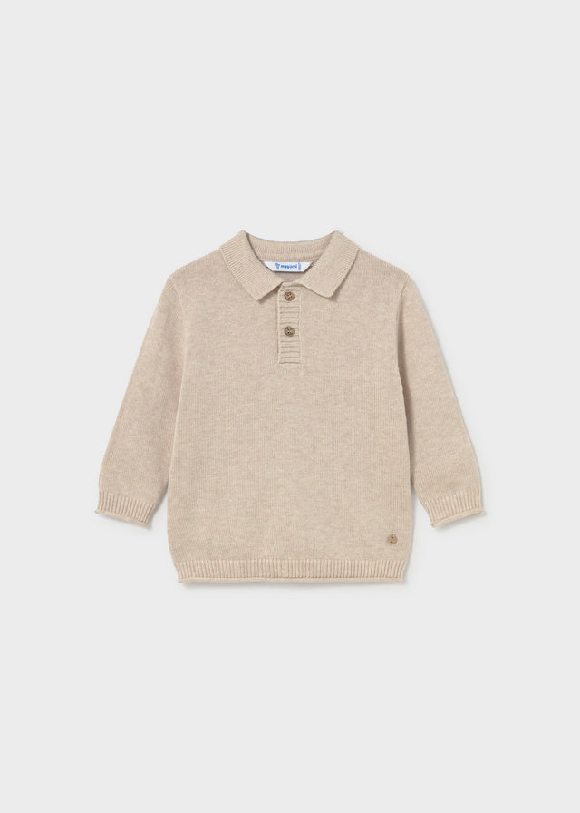 Jersey cuello polo bebé
