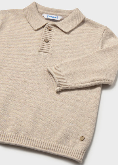 Jersey cuello polo bebé