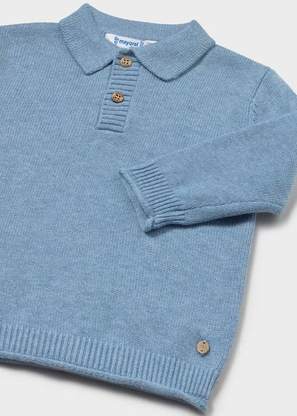 Jersey cuello polo bebé
