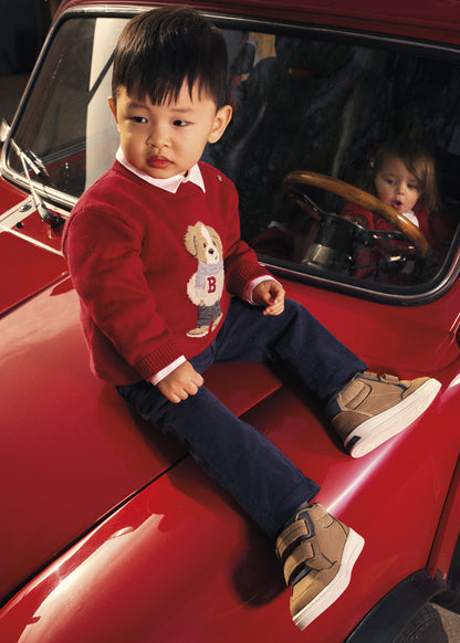 Jersey intarsia bebé Rojo – Mayoral, foto 1