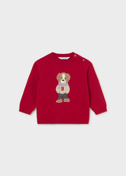 Jersey intarsia bebé Rojo – Mayoral, foto 2
