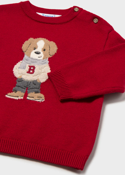 Jersey intarsia bebé Rojo – Mayoral, foto 4