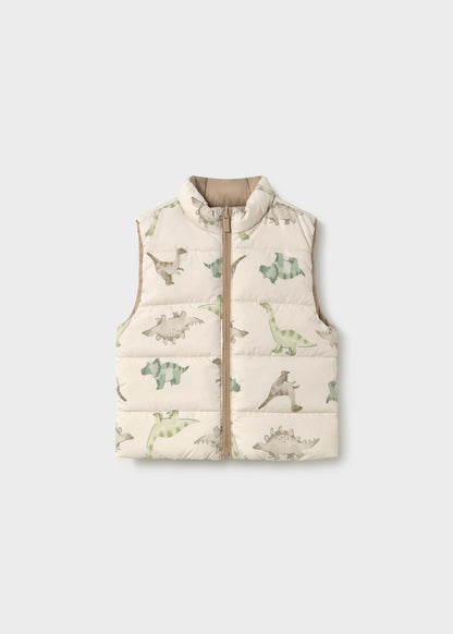 Chaleco reversible estampado bebé