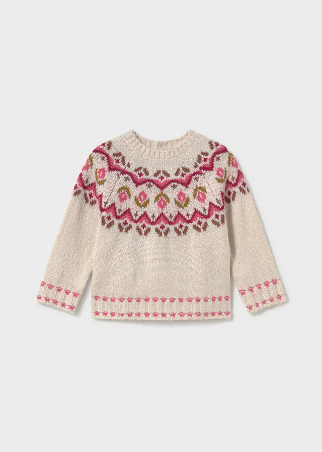 Jersey jacquard bebé Leche – Mayoral, foto 2