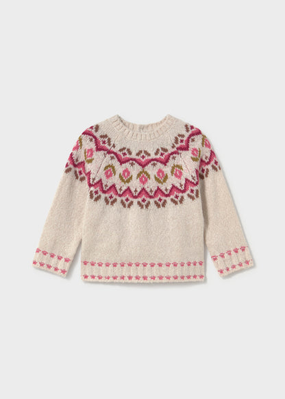 Jersey jacquard bebé Leche – Mayoral, foto 2