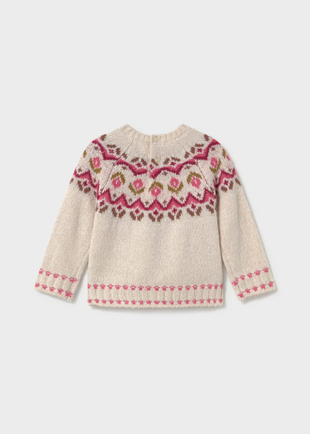 Jersey jacquard bebé Leche – Mayoral, foto 3