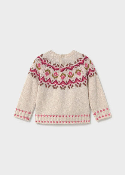 Jersey jacquard bebé Leche – Mayoral, foto 3