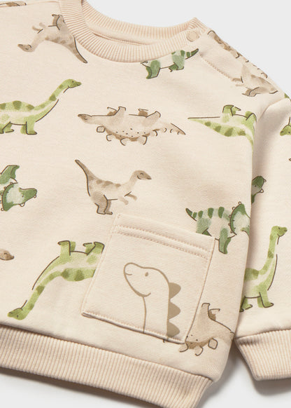 Sudadera animalitos bolsillo bebé