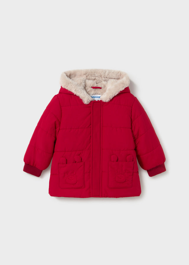 Chaquetón pelo bolsillos bebé Rojo – Mayoral, foto 1