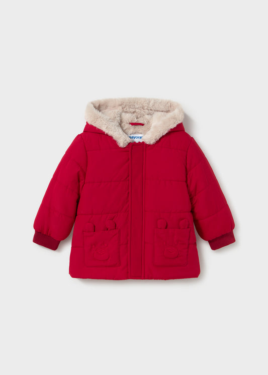 Chaquetón pelo bolsillos bebé Rojo – Mayoral, foto 1